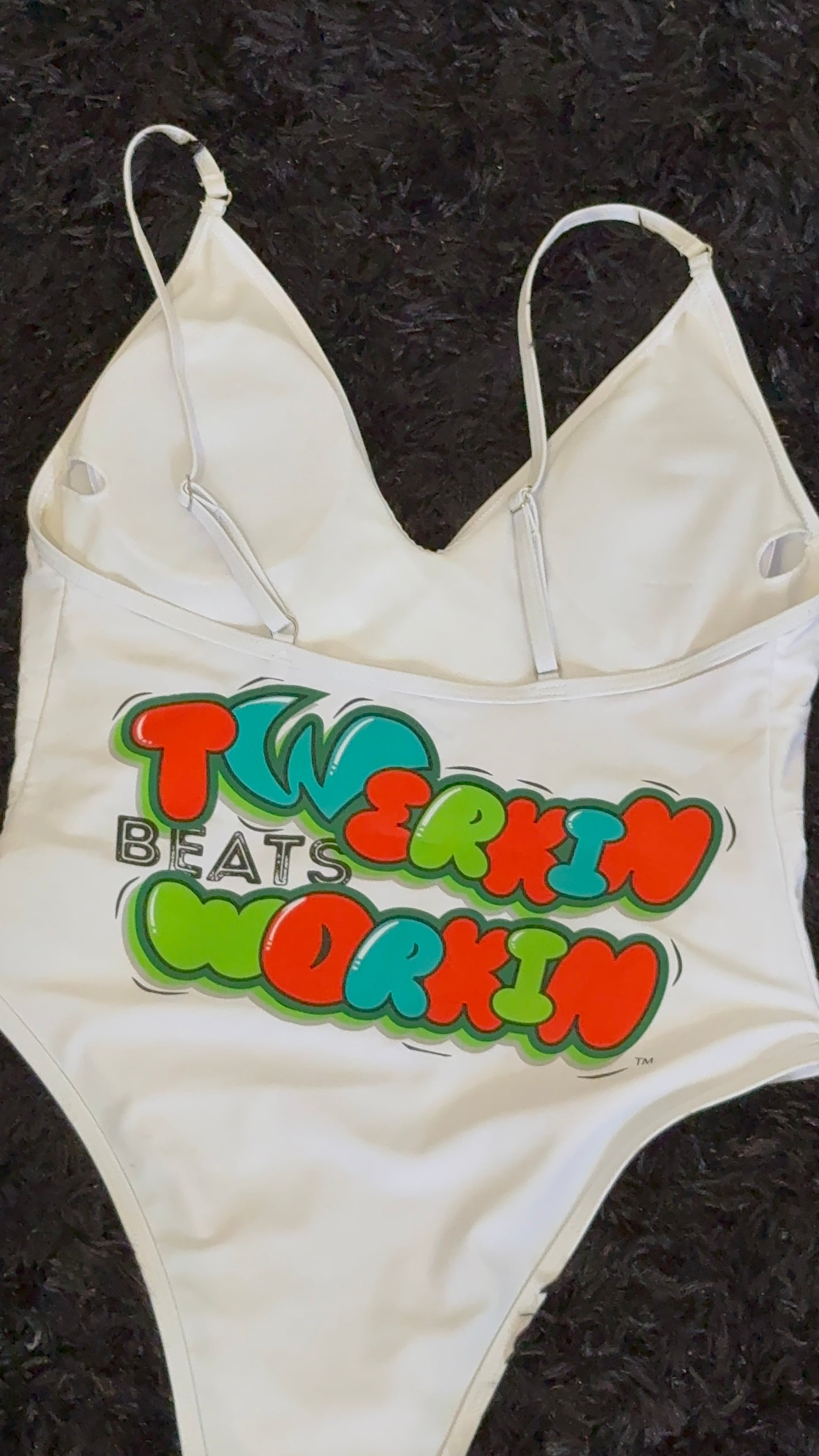 Orange, blue & green TBW designed one piece