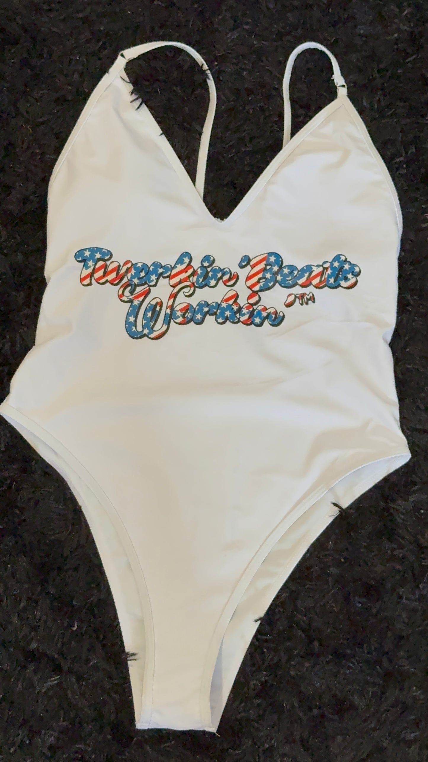 Make America Twerk Again design on Back onepiece