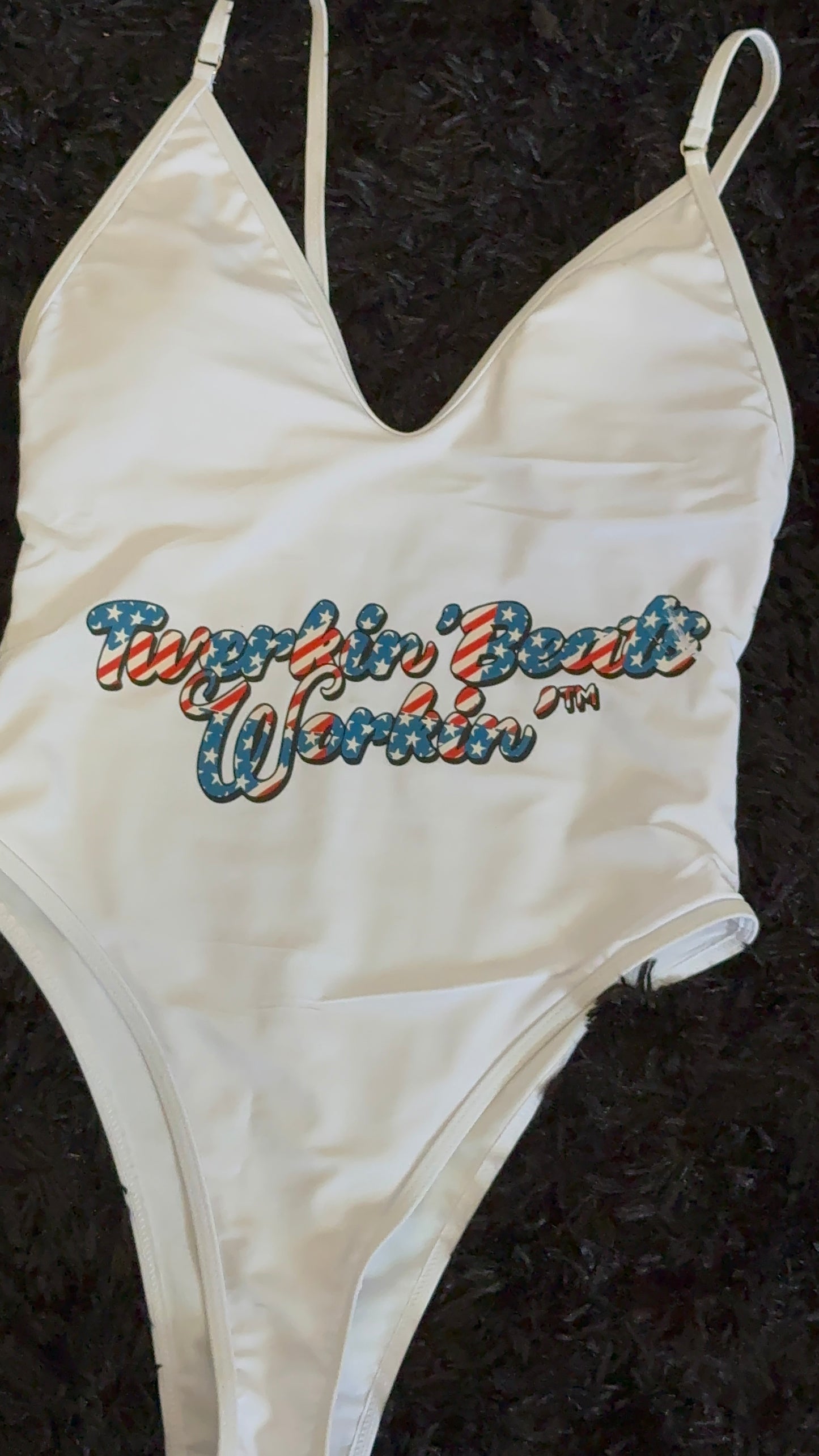 Make America Twerk Again design on Back onepiece