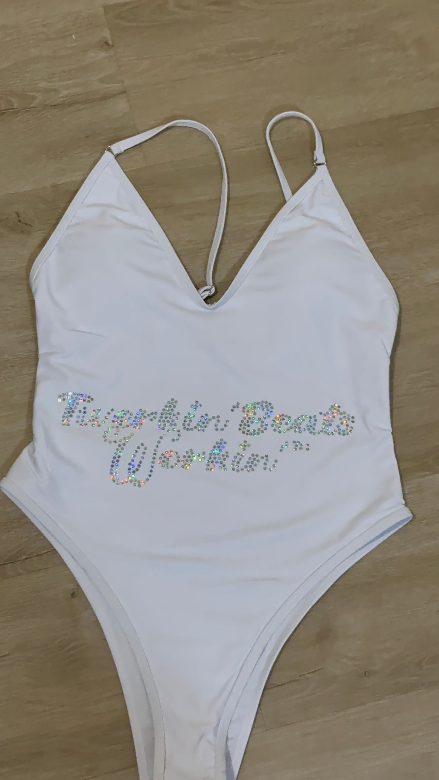 Purple and green booty designed Twerkin’ Beats Workin’ one piece