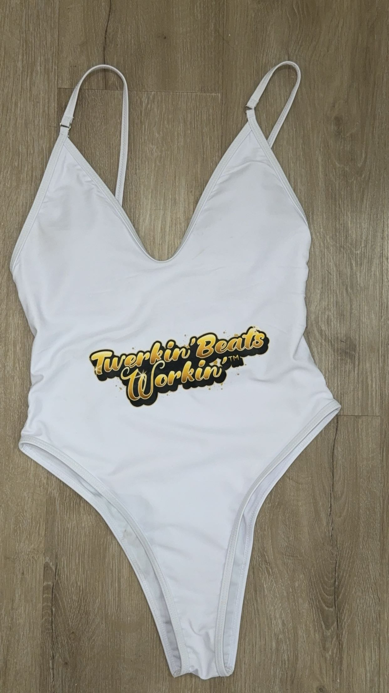 Gold Twerkin’ Beats Workin’ designed one piece