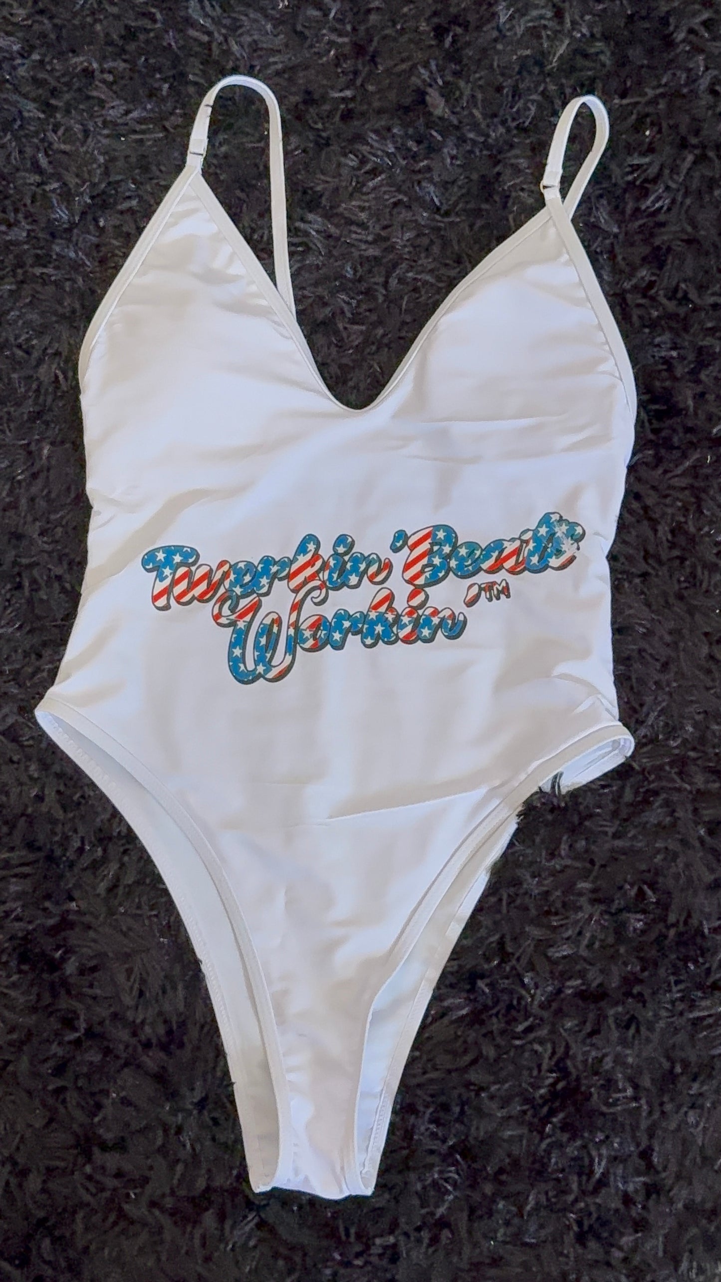 Make America Twerk Again design on Back onepiece