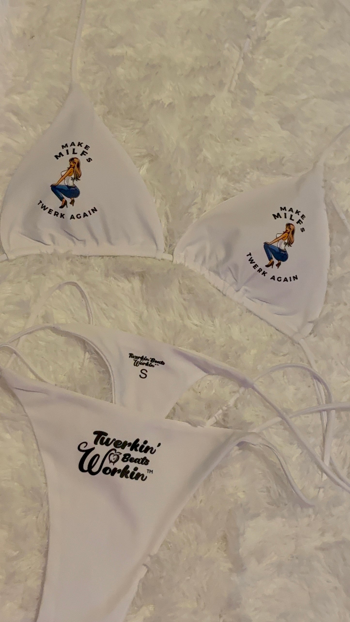 Make MILFs twerk again Twerkin’ Beats Workin’ designed bikini