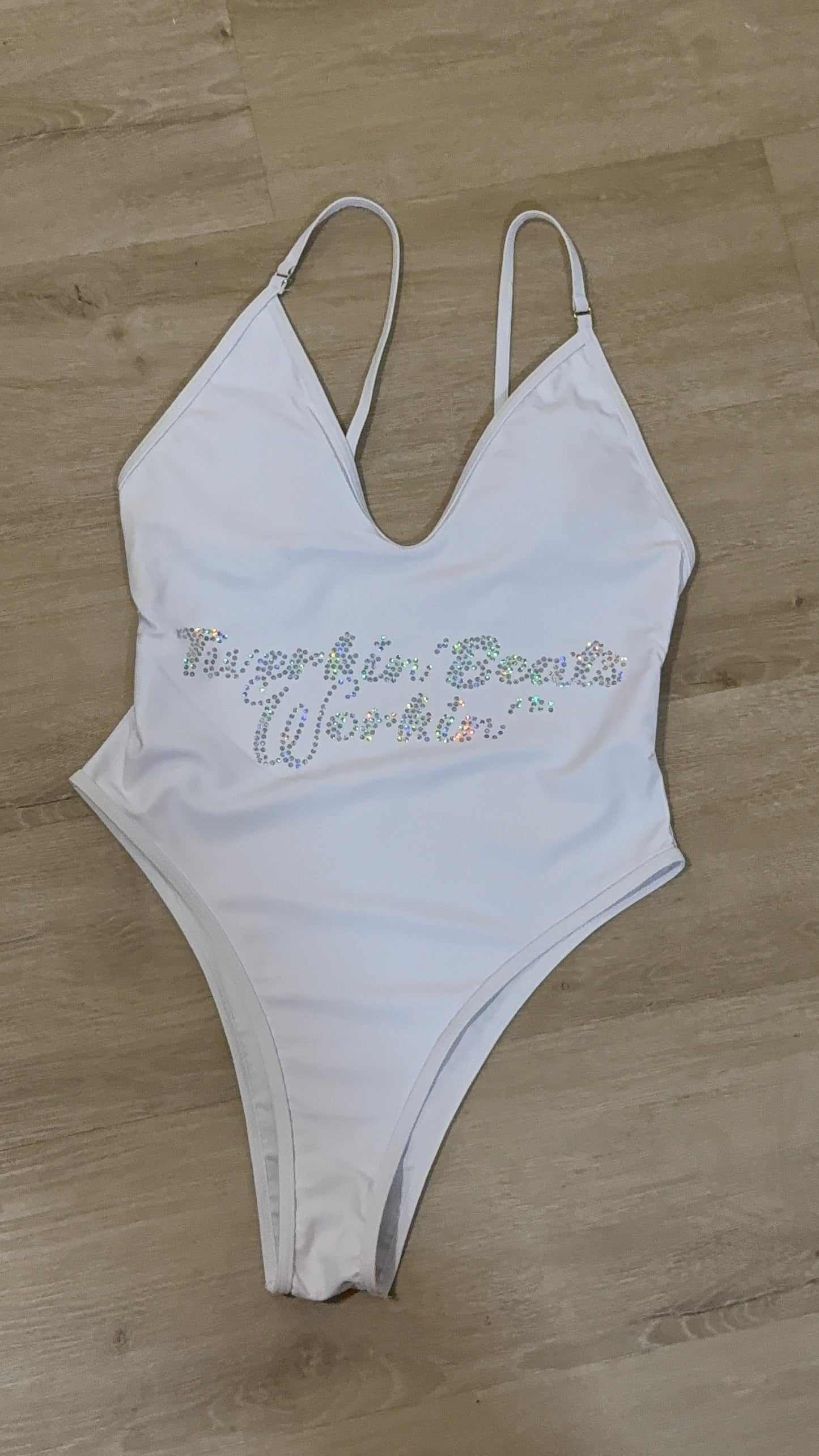 Pink and green TBW designed one piece