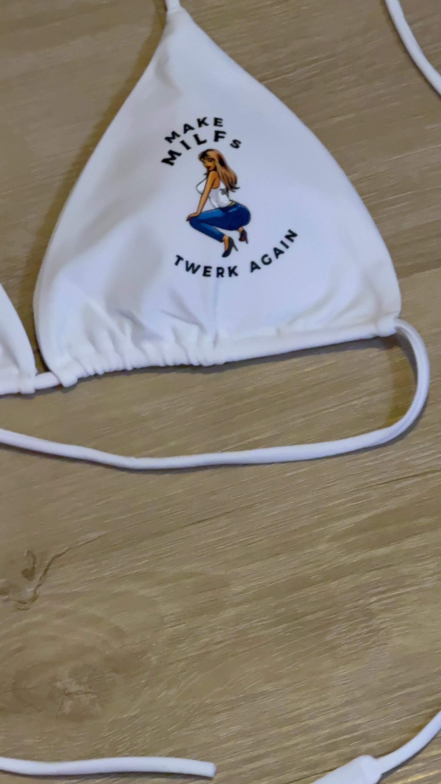 Make MILFs twerk again Twerkin’ Beats Workin’ designed bikini