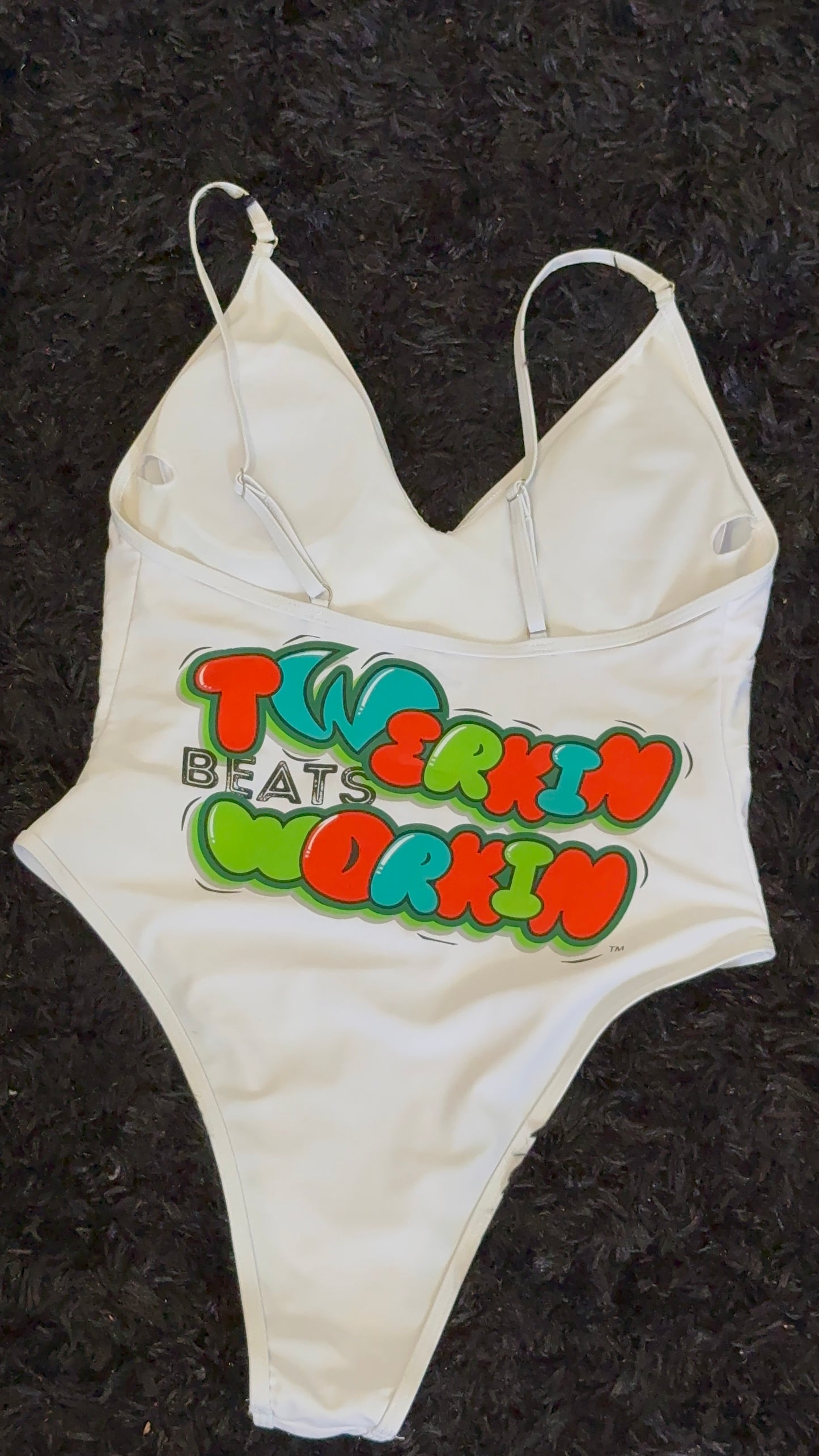 Orange, blue & green TBW designed one piece