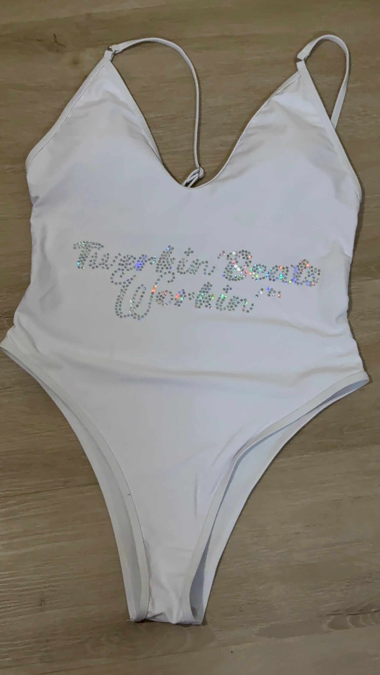 Orange, blue & green TBW designed one piece