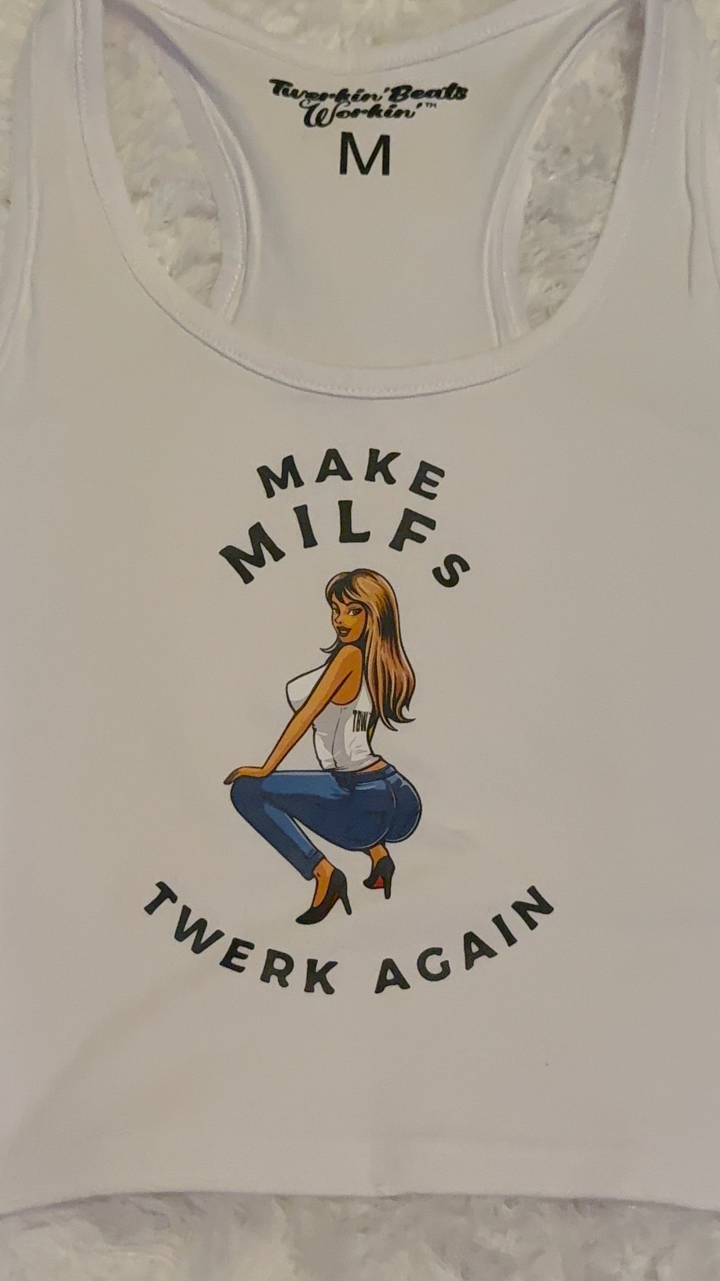 Make MILFs twerk tbw designed again tank top