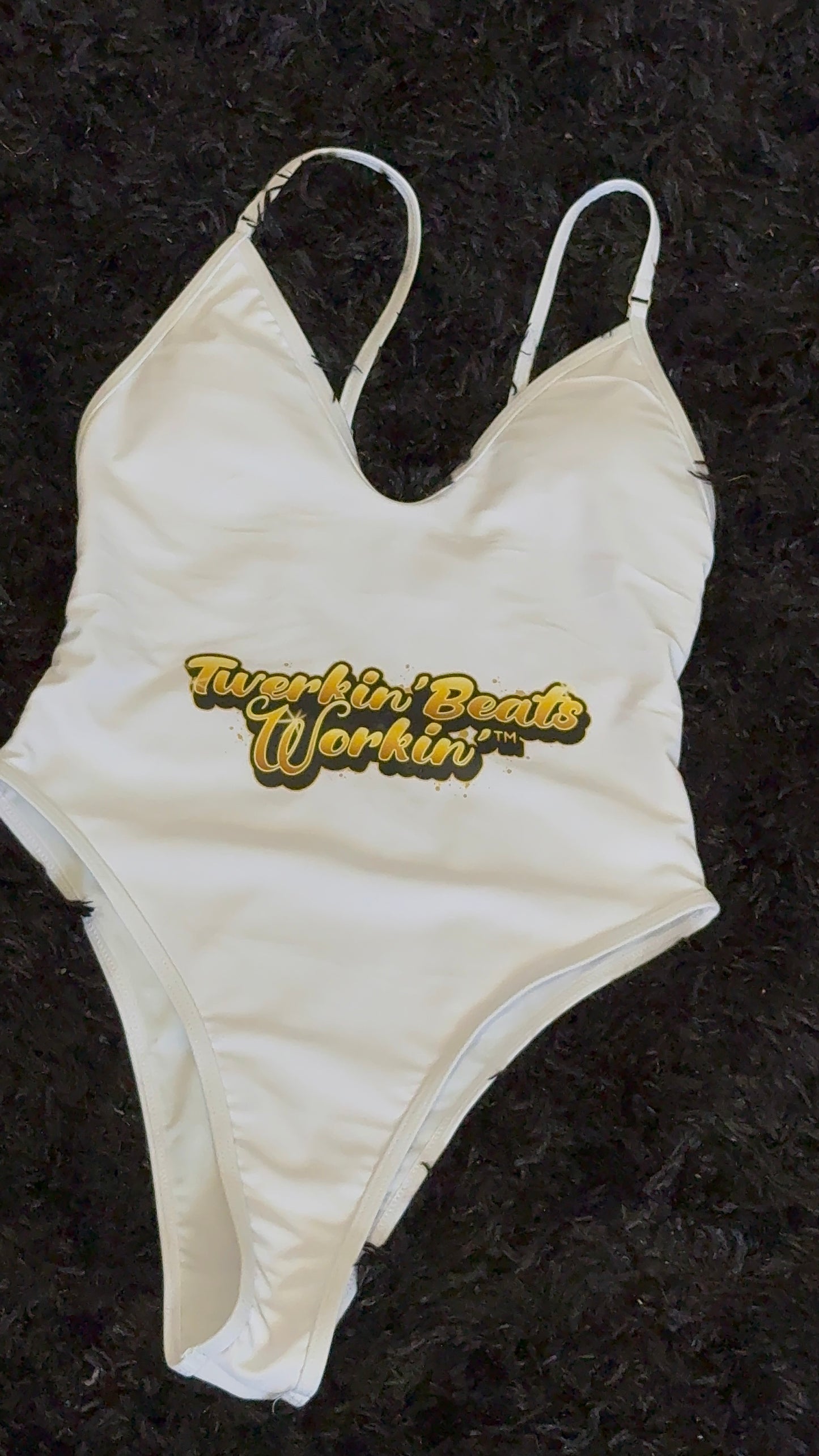 Gold Twerkin’ Beats Workin’ designed one piece