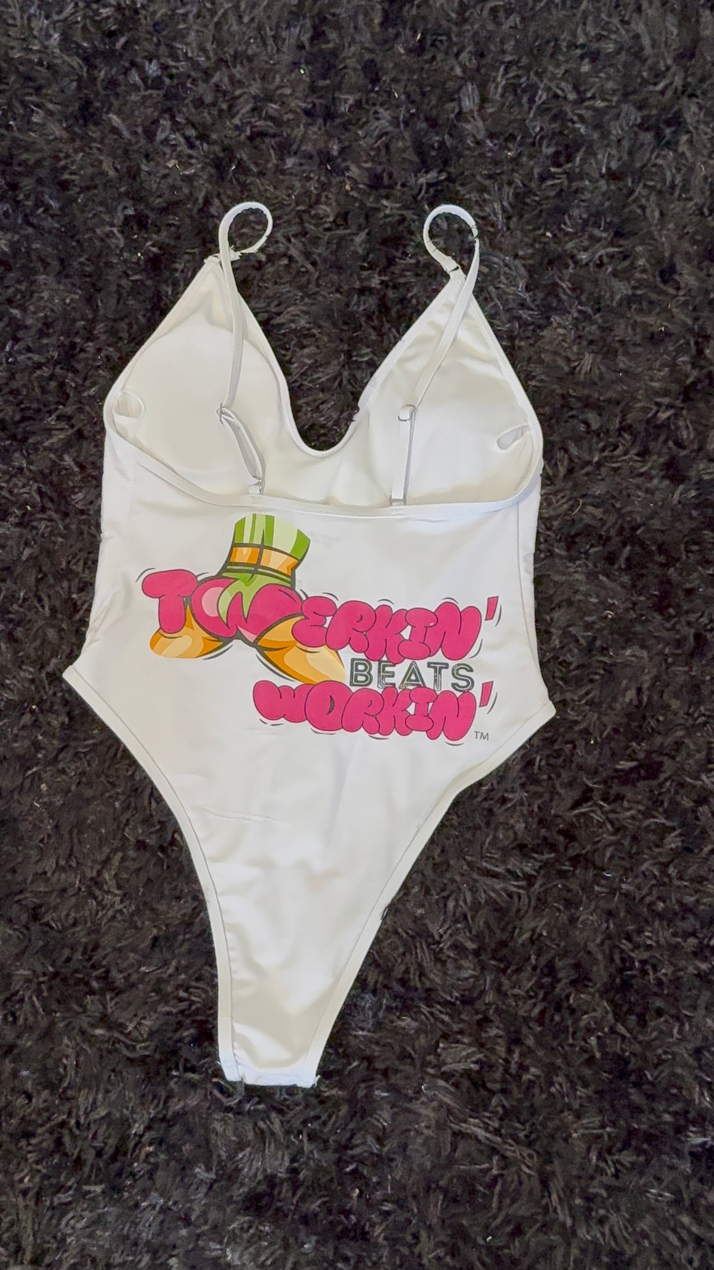 Pink and green TBW designed one piece