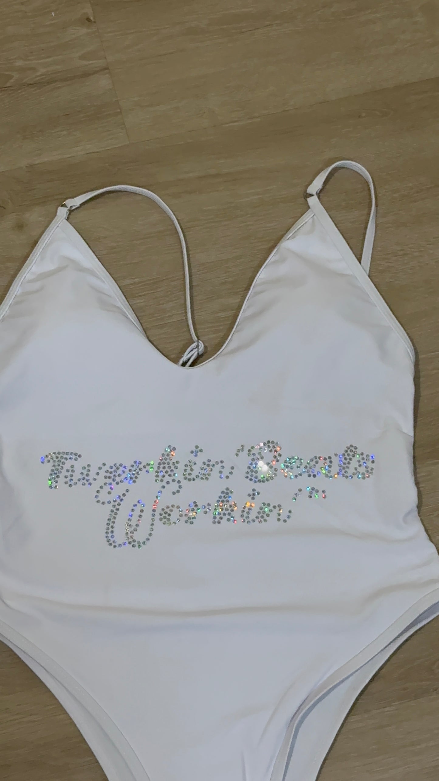 Orange, blue & green TBW designed one piece