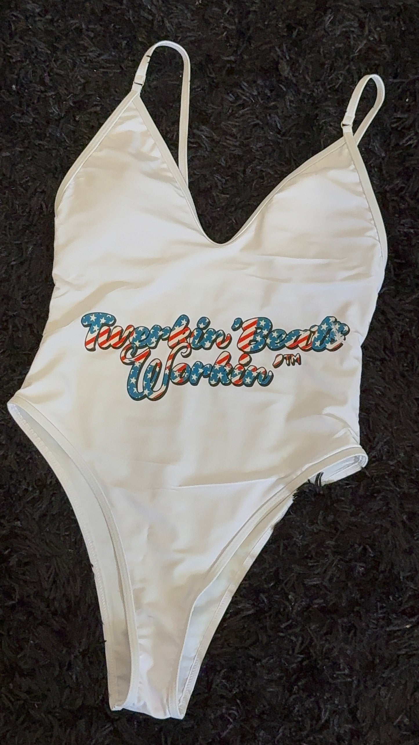 Make America Twerk Again design on Back onepiece