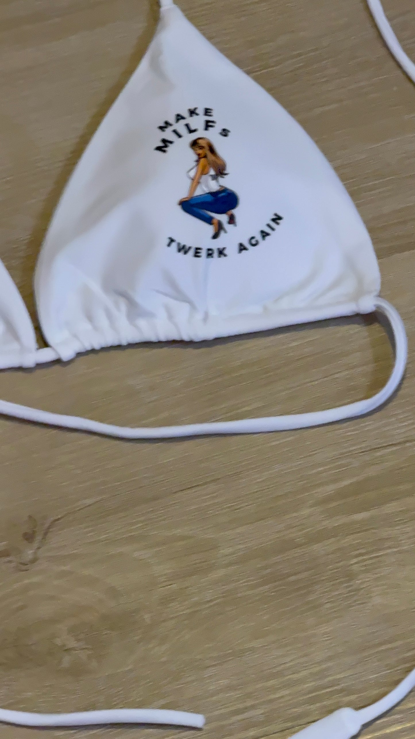 Make MILFs twerk again Twerkin’ Beats Workin’ designed bikini