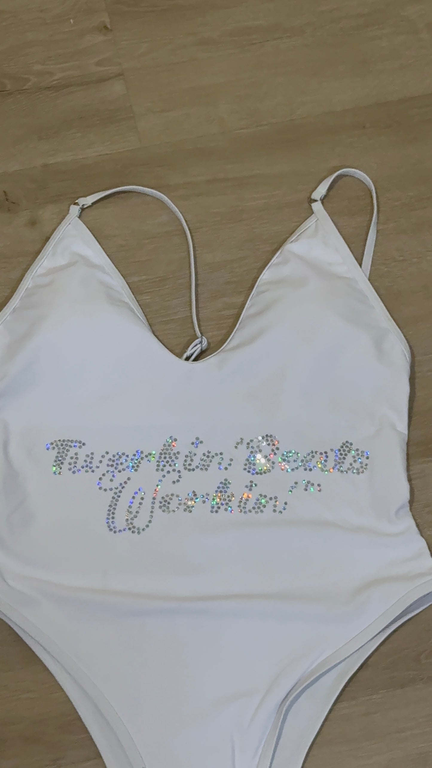 Orange, blue & green TBW designed one piece