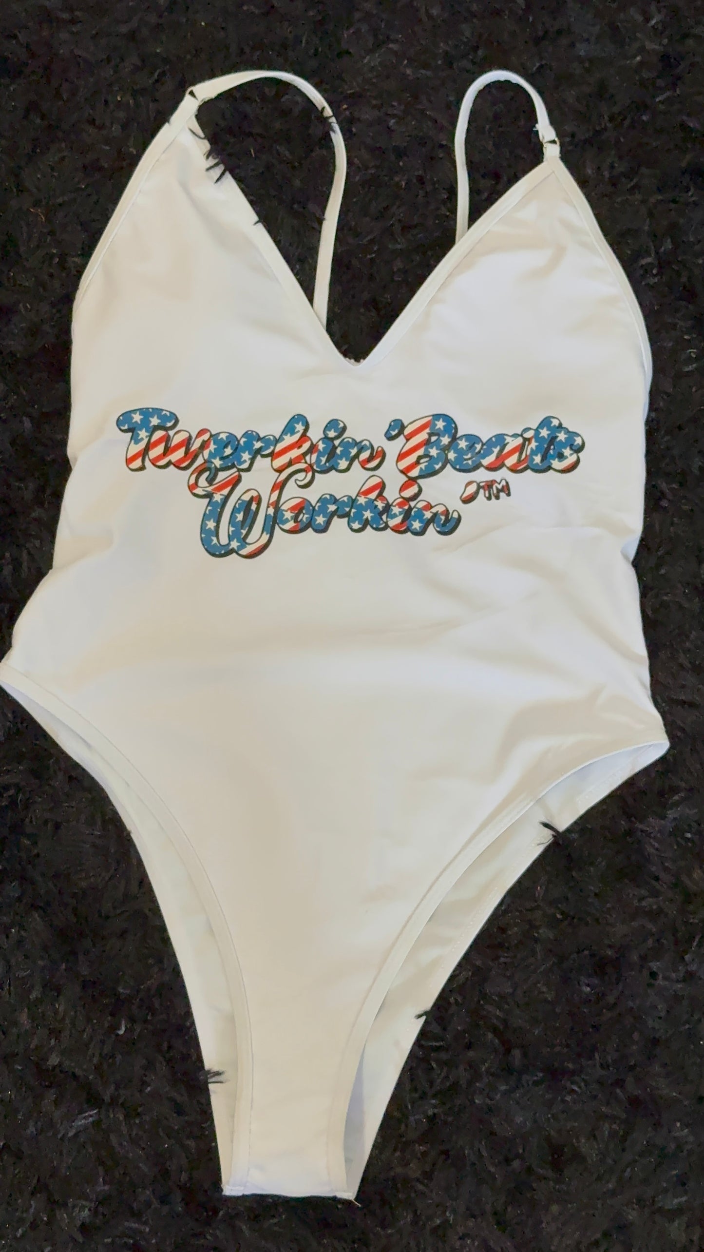 Make America Twerk Again design on Back onepiece