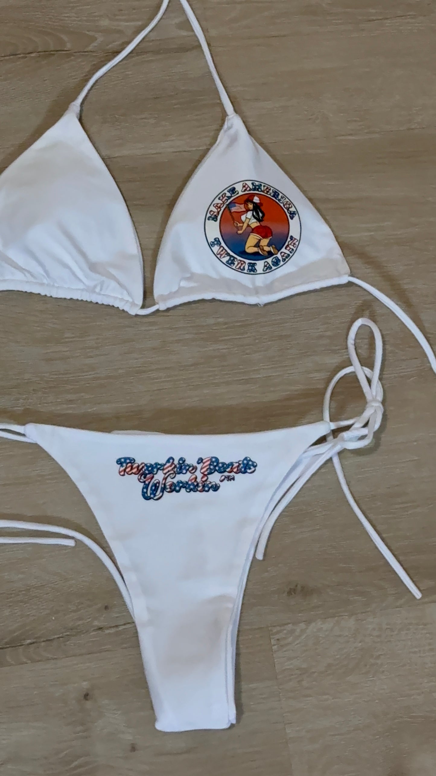 Make America Twerk Again TBW designed string thong Bikini