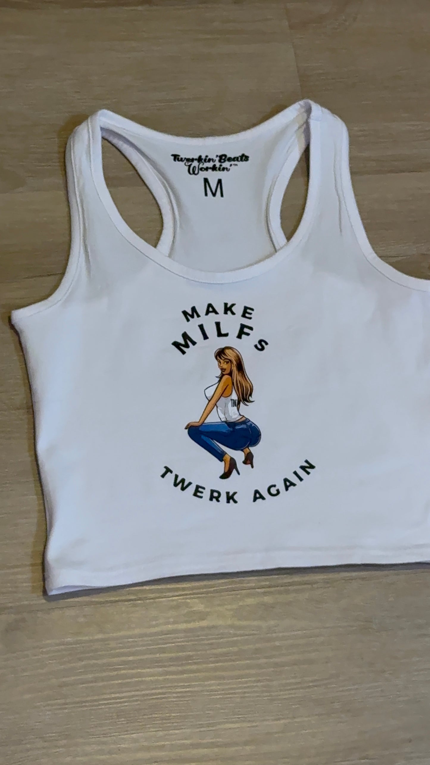 Make MILFs twerk tbw designed again tank top
