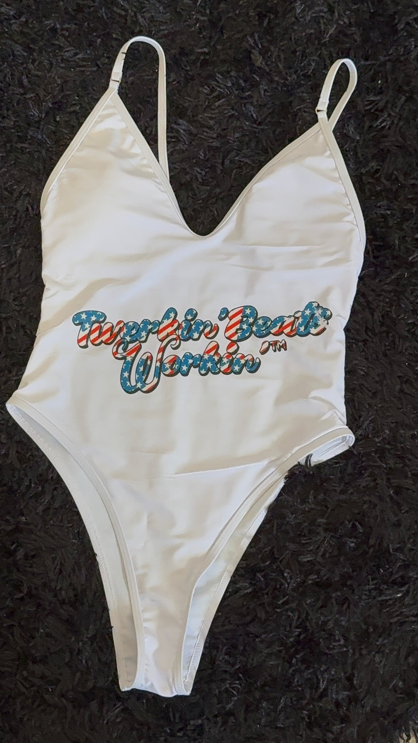 Make America Twerk Again design on Back onepiece