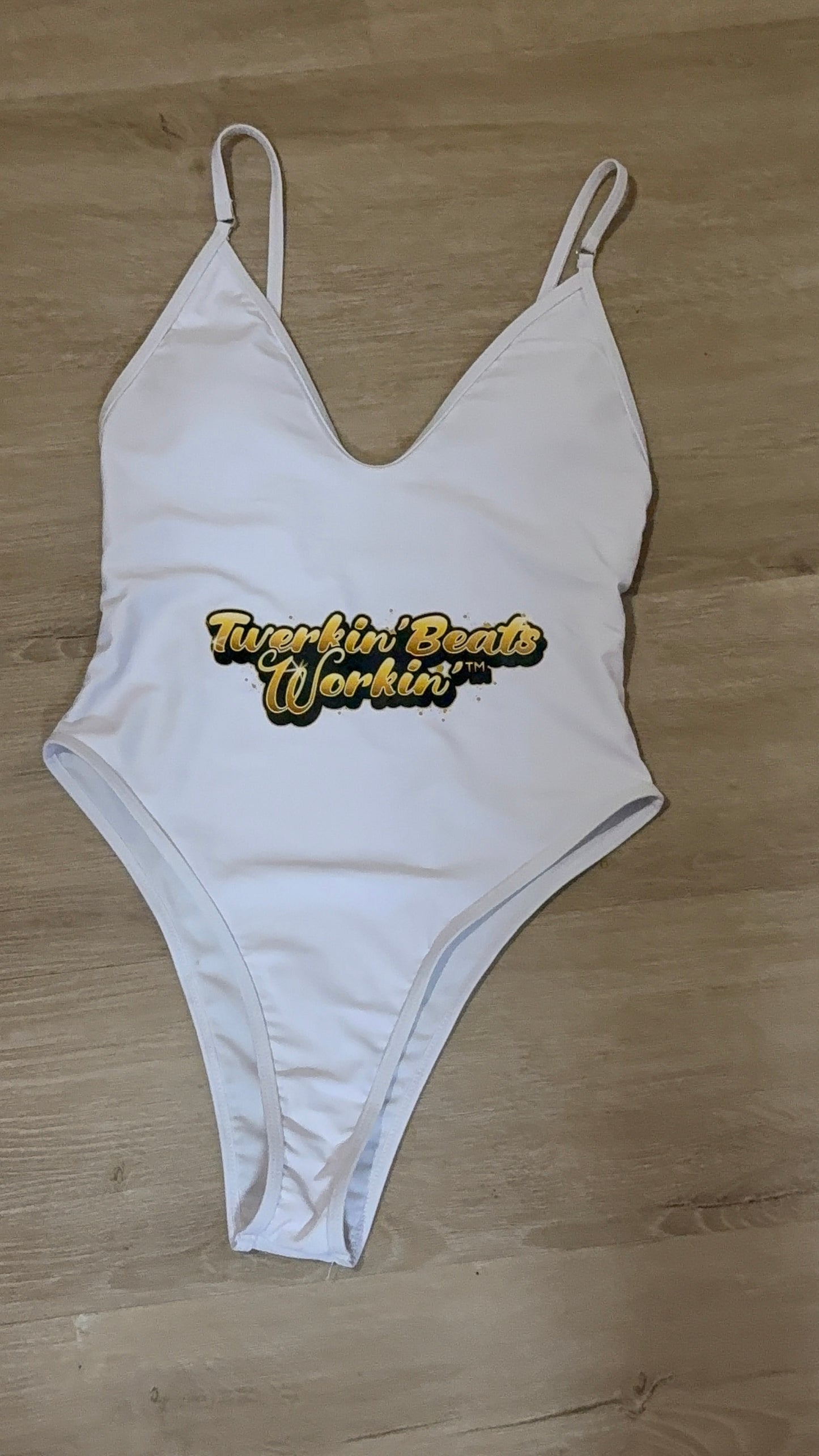 Gold Twerkin’ Beats Workin’ designed one piece
