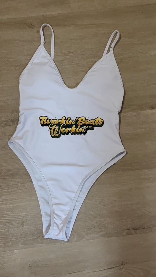 Gold Twerkin’ Beats Workin’ designed one piece