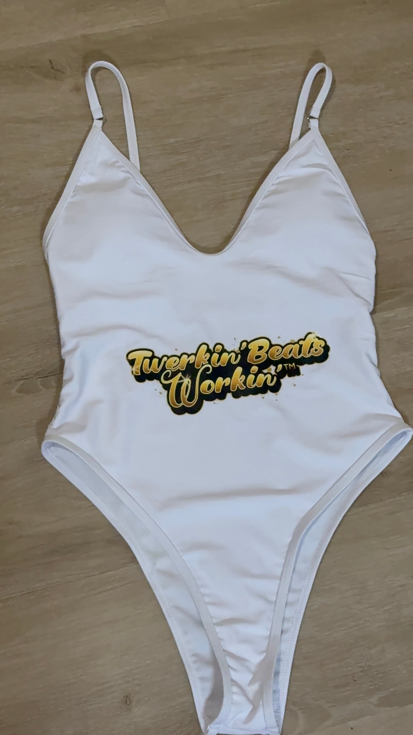 Gold Twerkin’ Beats Workin’ designed one piece