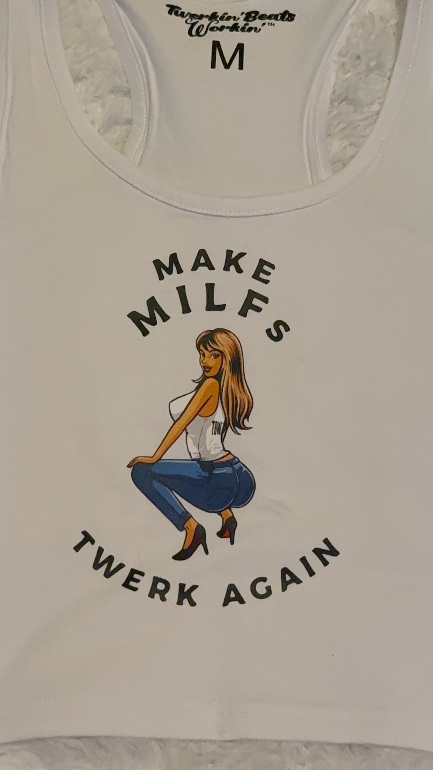 Make MILFs twerk tbw designed again tank top
