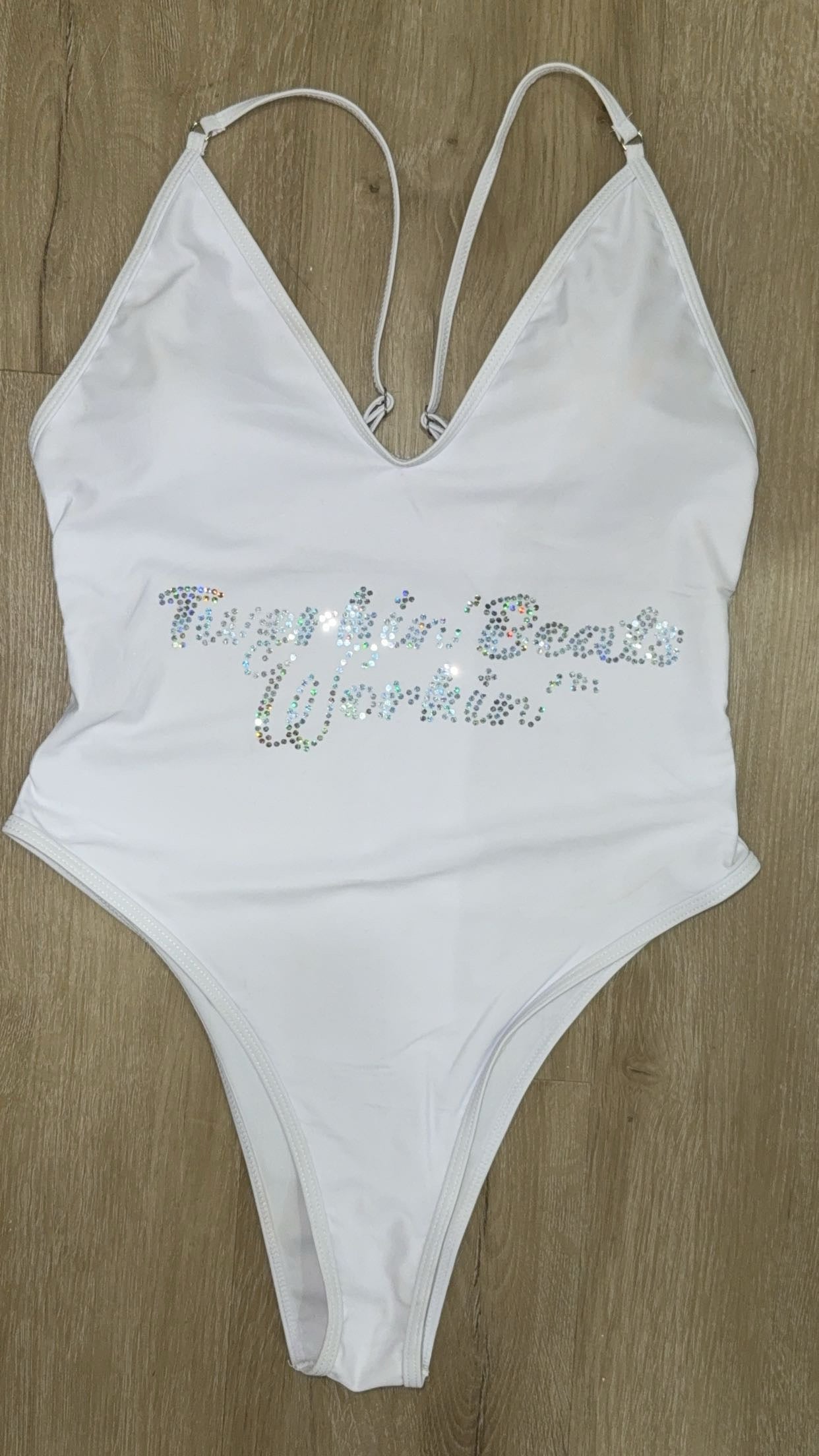 Orange, blue & green TBW designed one piece