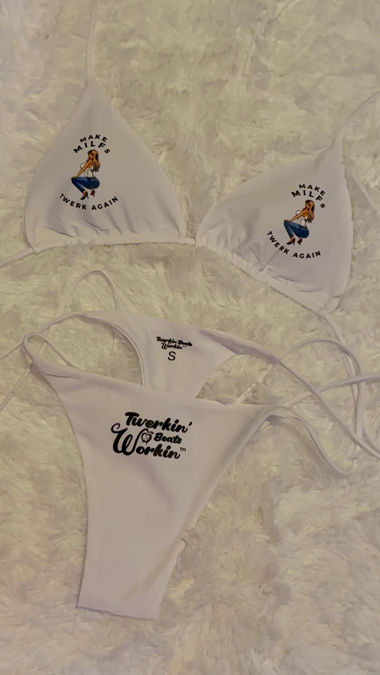 Make MILFs twerk again Twerkin’ Beats Workin’ designed bikini