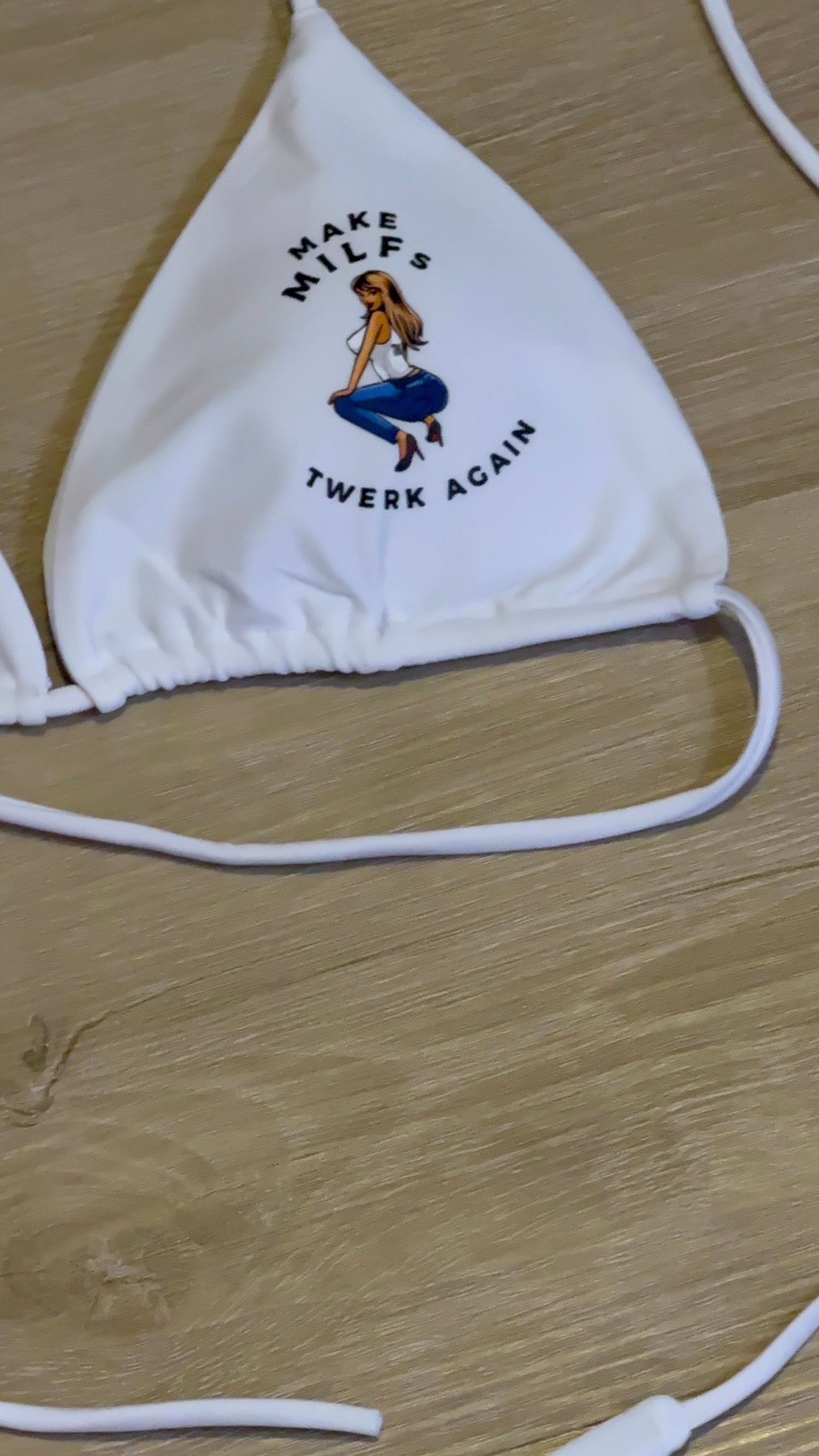 Make MILFs twerk again Twerkin’ Beats Workin’ designed bikini