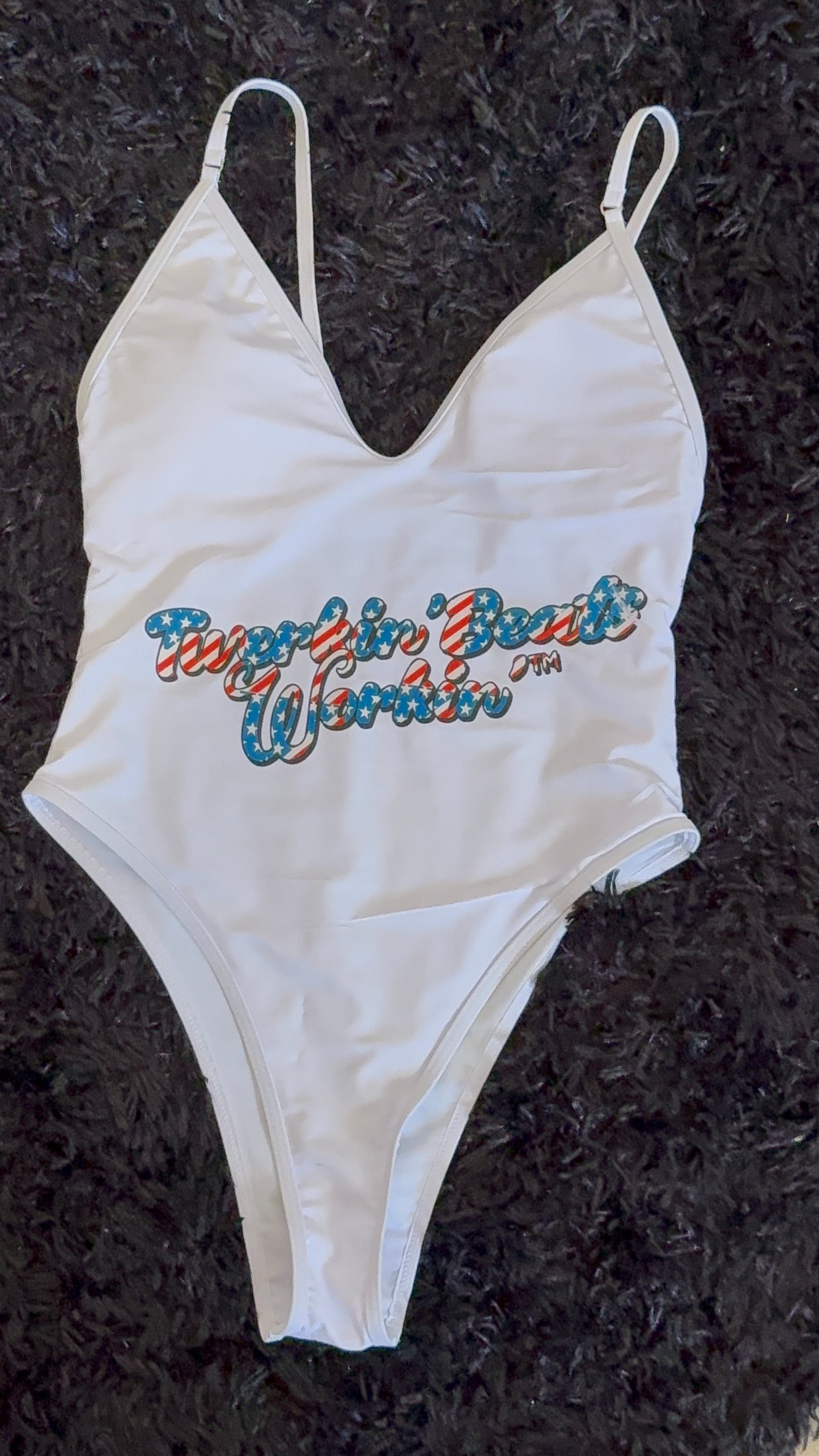 Make America Twerk Again design on Back onepiece