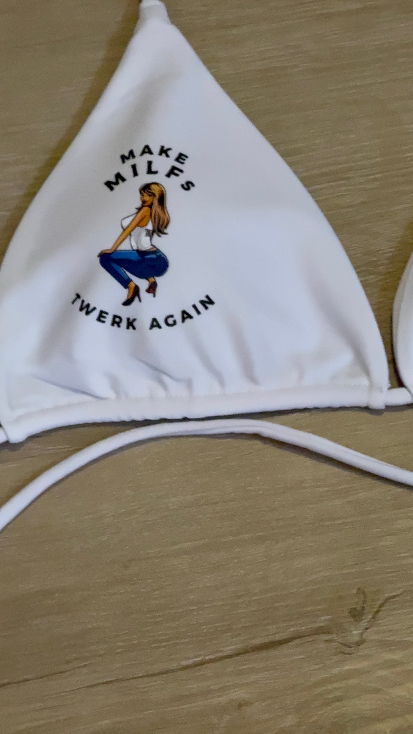 Make MILFs twerk again Twerkin’ Beats Workin’ designed bikini