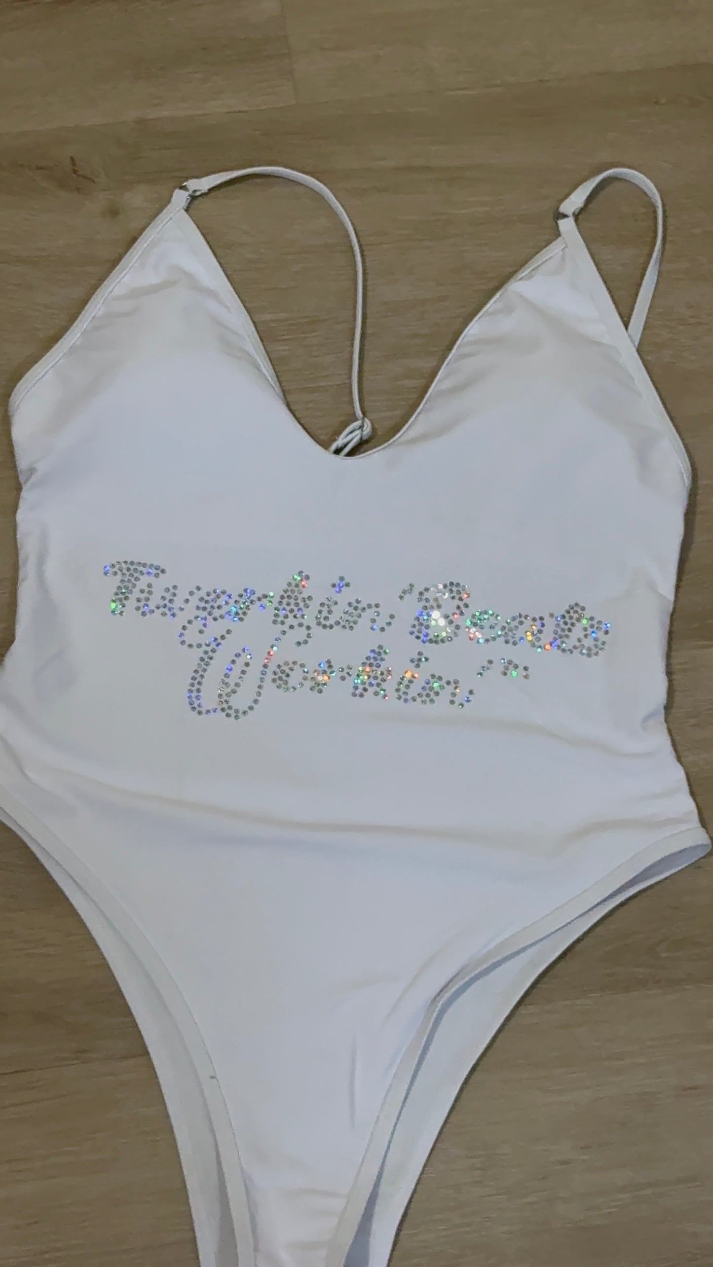 Orange, blue & green TBW designed one piece