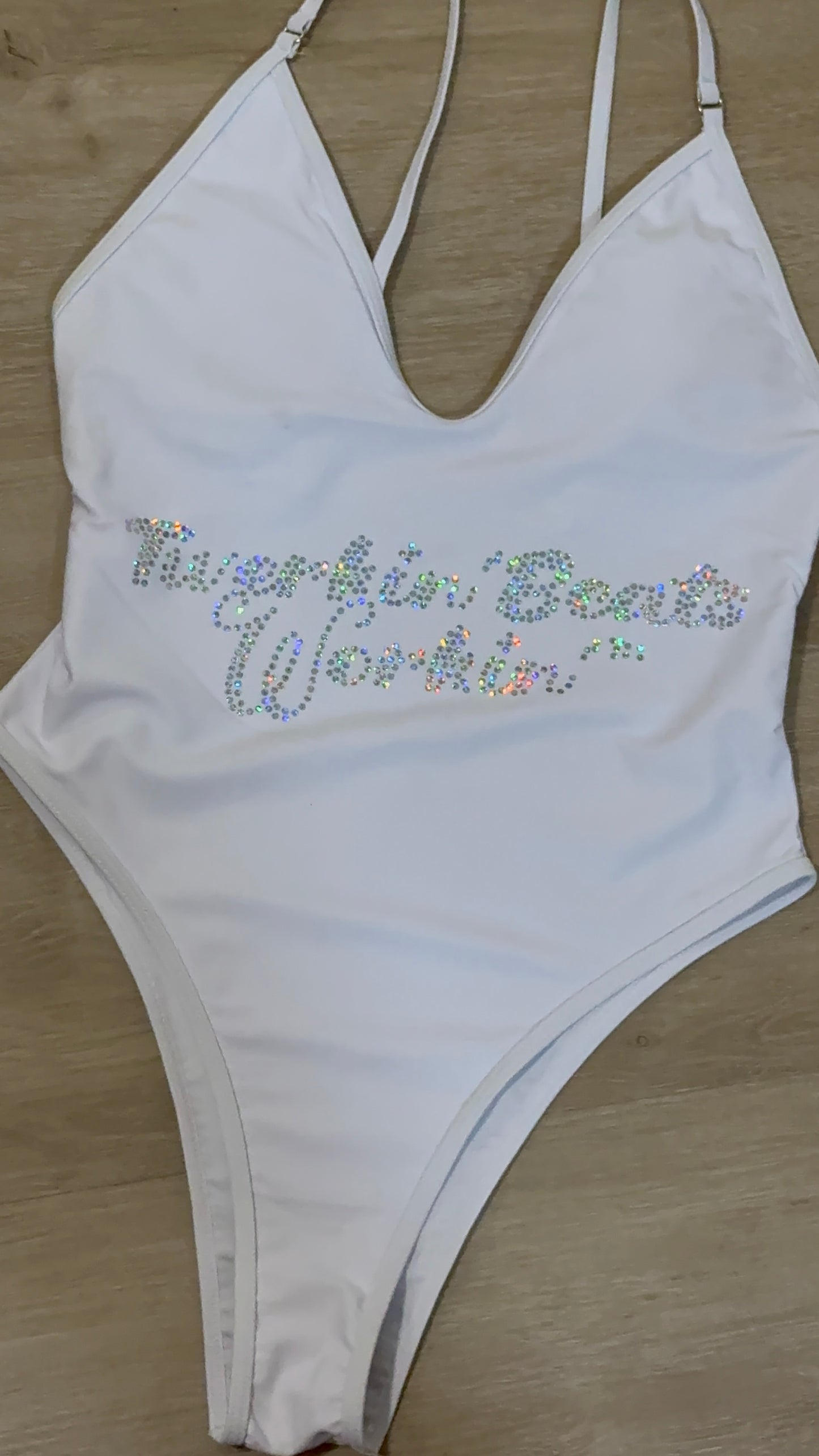 Pink and green TBW designed one piece